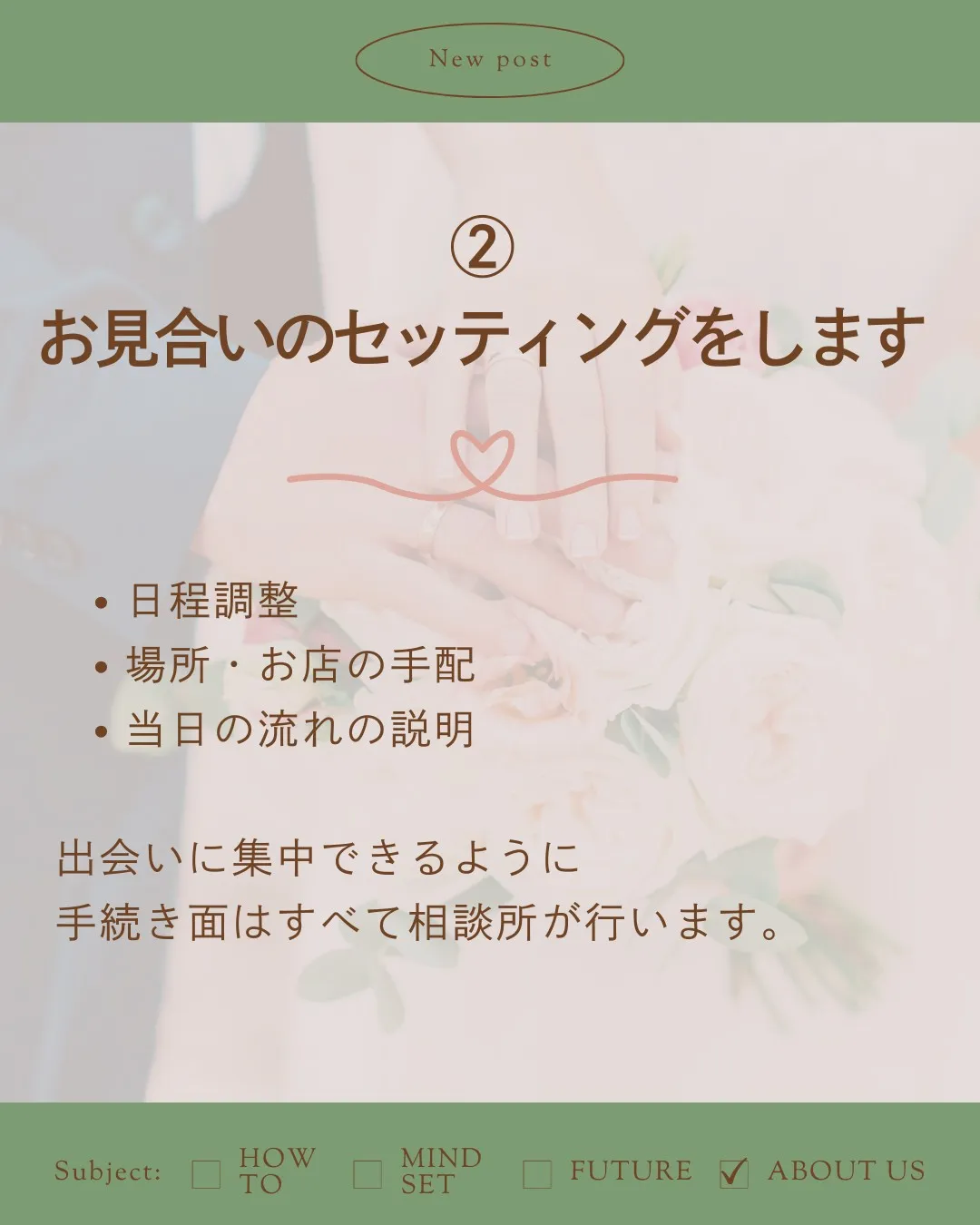 「結婚相談所って、紹介してもらうだけでしょ？」